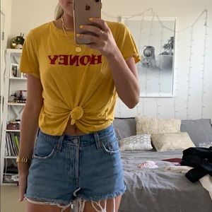 Cuffed sleeved Graphic Tee